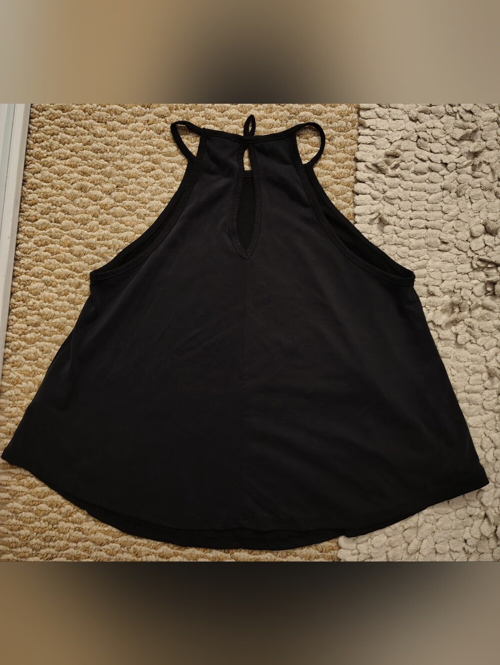 Black High-Neck Racerback Top - Picture 2 of 5